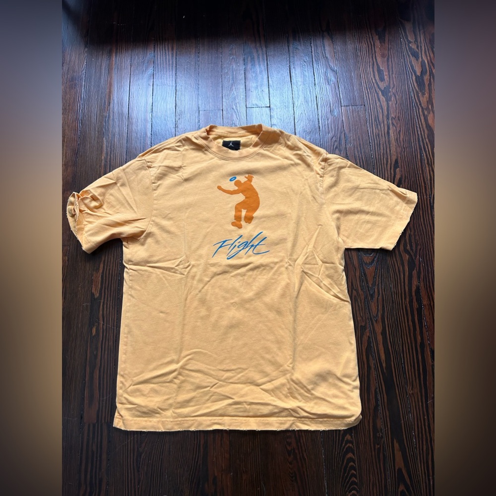 Nike Air Jordan x Union Flight T-Shirt Medium Yellow